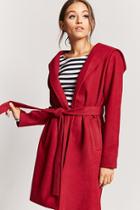 Forever21 Hooded Wrap Coat