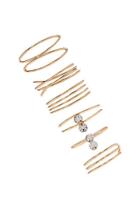 Forever21 Stackable Rhinestone Ring Set