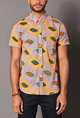 21 Men Favorite Tribal Print Shirt