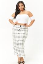Forever21 Plus Size Plaid Maxi Skirt