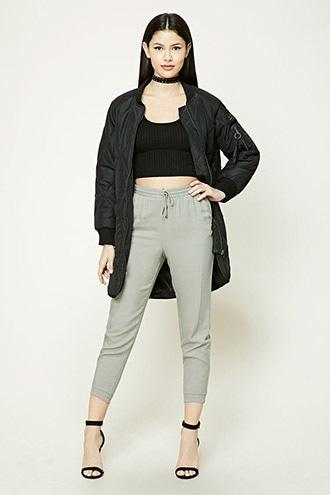 Forever21 Woven Drawstring Joggers