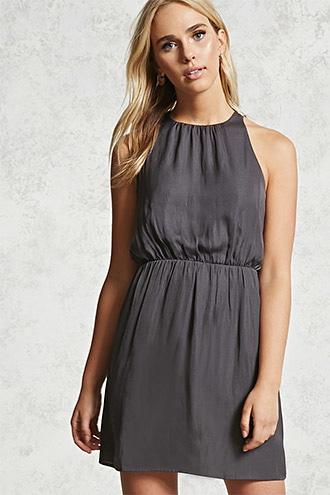 Forever21 Satin Keyhole Tank Dress