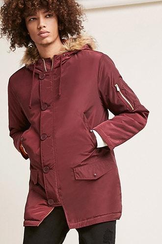 Forever21 Faux Fur-trim Parka
