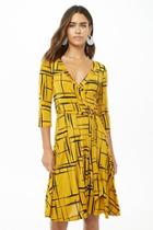 Forever21 Geo Print Fit & Flare Dress