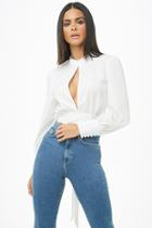 Forever21 Keyhole Tie-back Top