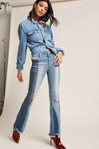 Forever21 Contrast Flare Jeans
