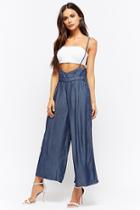 Forever21 Chambray Suspender Culottes
