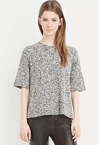Forever21 Split-back Marled Top