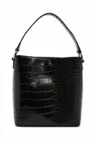 Forever21 Faux Croc Crossbody Tote Bag