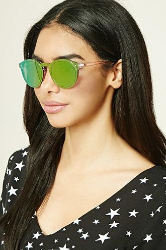 Forever21 Round Iridescent Sunglasses