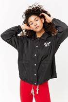 Forever21 Embroidered Graphic Windbreaker