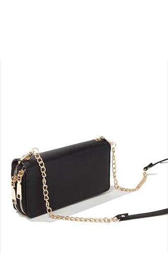 Forever21 Faux Leather Dual-zip Crossbody