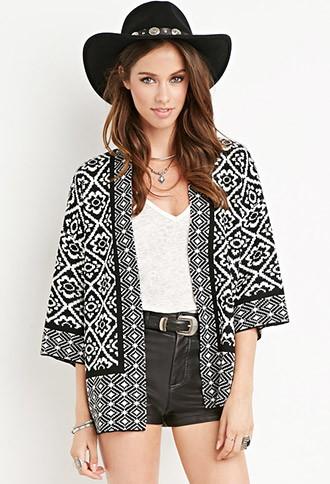 Forever21 Floral Pattern Cardigan