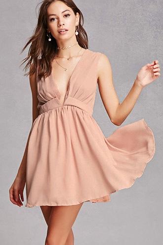 Forever21 Selfie Leslie V-neck Mini Dress
