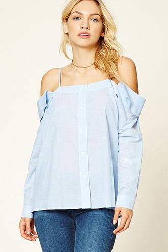 Forever21 Contemporary Pinstripe Top