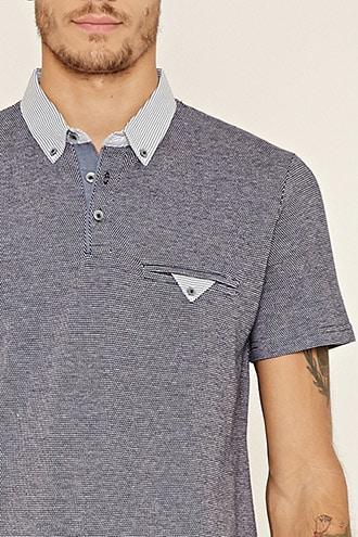 Forever21 Stripe-trim Polo