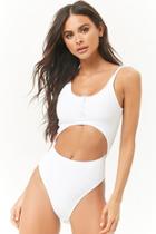 Forever21 South Beach London Cutout One-piece Swimsuit