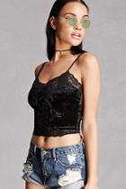 Forever21 Crushed Velvet Cami Top