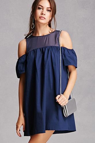 Forever21 Billowy Open-shoulder Dress