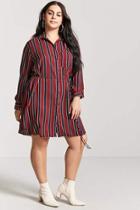 Forever21 Plus Size Stripe Shirt Dress