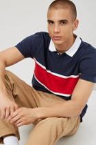 Forever21 Contrast Colorblock Polo