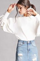 Forever21 Vented Lantern Sleeve Top