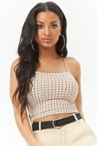 Forever21 Strappy Plaid Cami