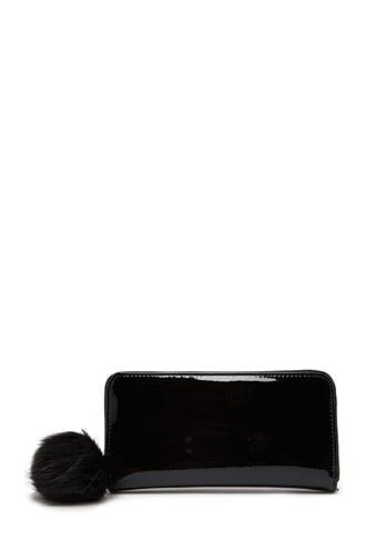 Forever21 Pom Pom Metallic Wallet