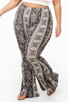 Forever21 Plus Size Paisley Print Flare Pants