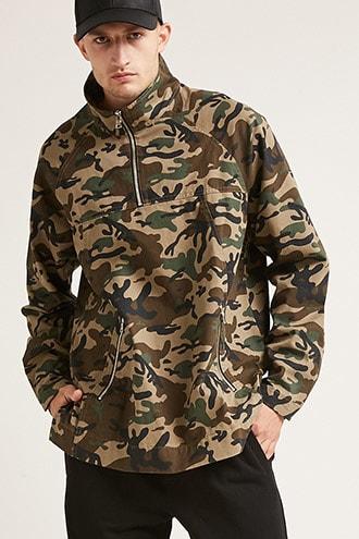 Forever21 Future Graphic Camo Jacket