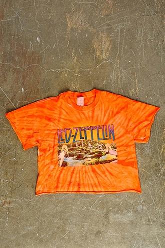 Forever21 Vintage Led Zeppelin Crop Tee