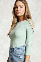 Forever21 Strappy Open-shoulder Top