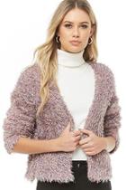 Forever21 Multicolor Fuzzy Knit Cardigan