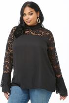 Forever21 Plus Size Lace Longline Top