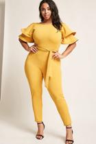 Forever21 Plus Size Ruffle Sleeve Jumpsuit