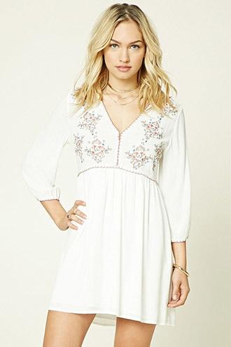 Forever21 Contemporary Floral Swing Dress