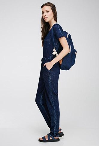 Forever21 Mineral Wash Jumpsuit