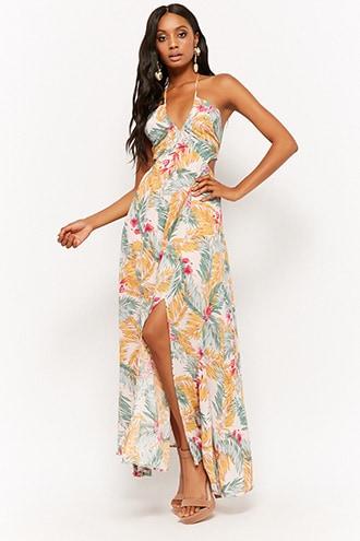 Forever21 Tropical Print Maxi Dress