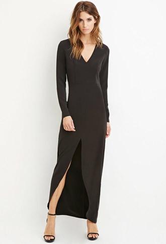 Love21 Slit-front Maxi Dress