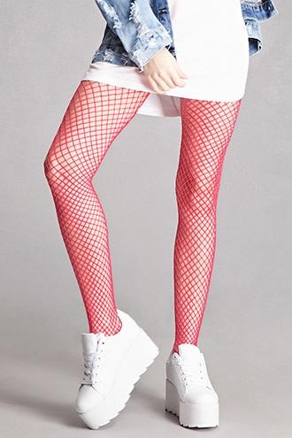 Forever21 Leg Avenue Pink Fishnet Tights