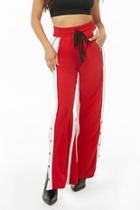 Forever21 Colorblock Snap-button Drawstring Pants