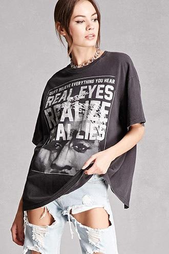 Forever21 Repurposed Realize Split-back Tee