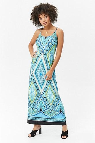 Forever21 Colorful Geo Print Maxi Dress