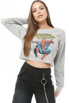 Forever21 Spiderman Cropped Thermal