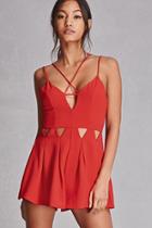 Forever21 Indikah Strappy Cutout Romper