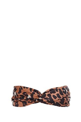 Forever21 Satin Leopard Print Headwrap