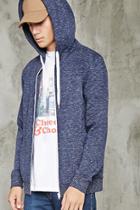 Forever21 Full-zip Marled Fleece Hoodie