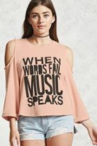 Forever21 Music Speaks Graphic Sweatshirt