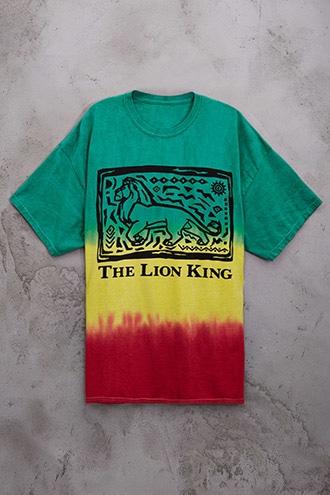 Forever21 The Lion King Dip Dye Tee