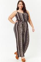 Forever21 Plus Size Ornate Palazzo Jumpsuit